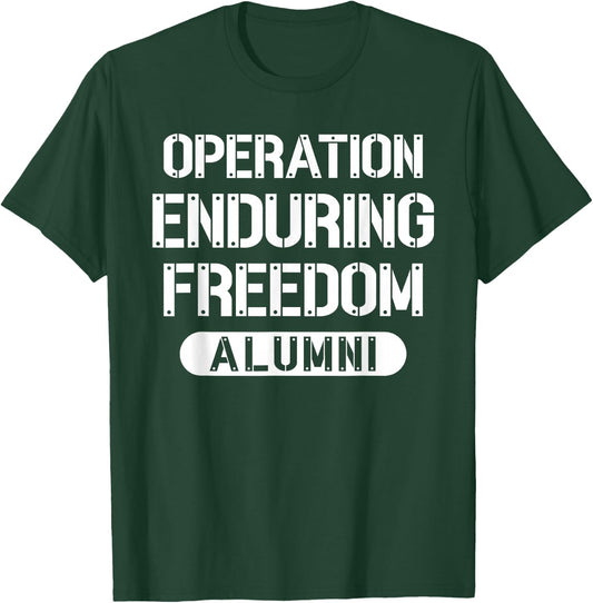 Operation Enduring Freedom Alumni Afghanistan OEF Veteran T-Shirt - T-Shirt | Forest