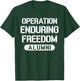 Operation Enduring Freedom Alumni Afghanistan OEF Veteran T-Shirt - T-Shirt | Forest