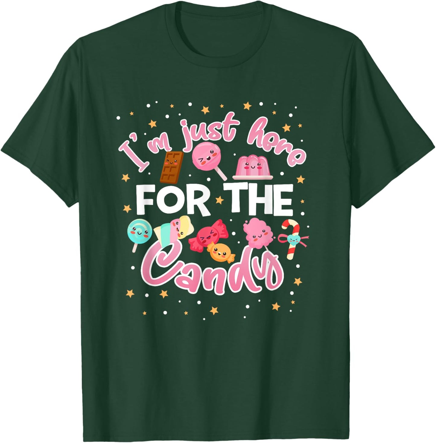 I'm Just Here for The Candy Funny Halloween Food Humor T-Shirt - T-Shirt | Forest