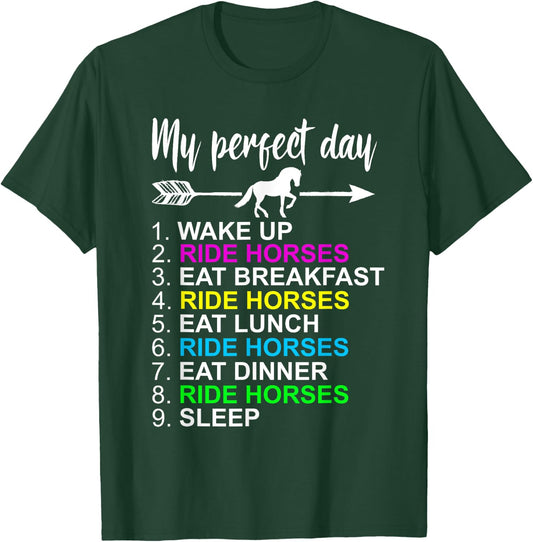 Horse Lover Shirt Horseback Riding Horse Lover Gift T-Shirt - T-Shirt | Forest
