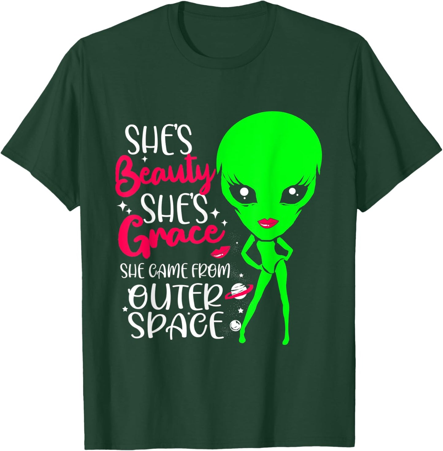 Outer Space Alien Costume Women T-Shirt - T-Shirt | Forest