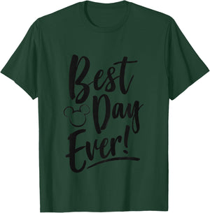 Kids Disney Mickey and Friends Best Day Ever Toddler Youth T-Shirt - T-Shirt | Forest