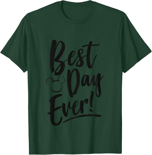 Kids Disney Mickey and Friends Best Day Ever Toddler Youth T-Shirt - T-Shirt | Forest