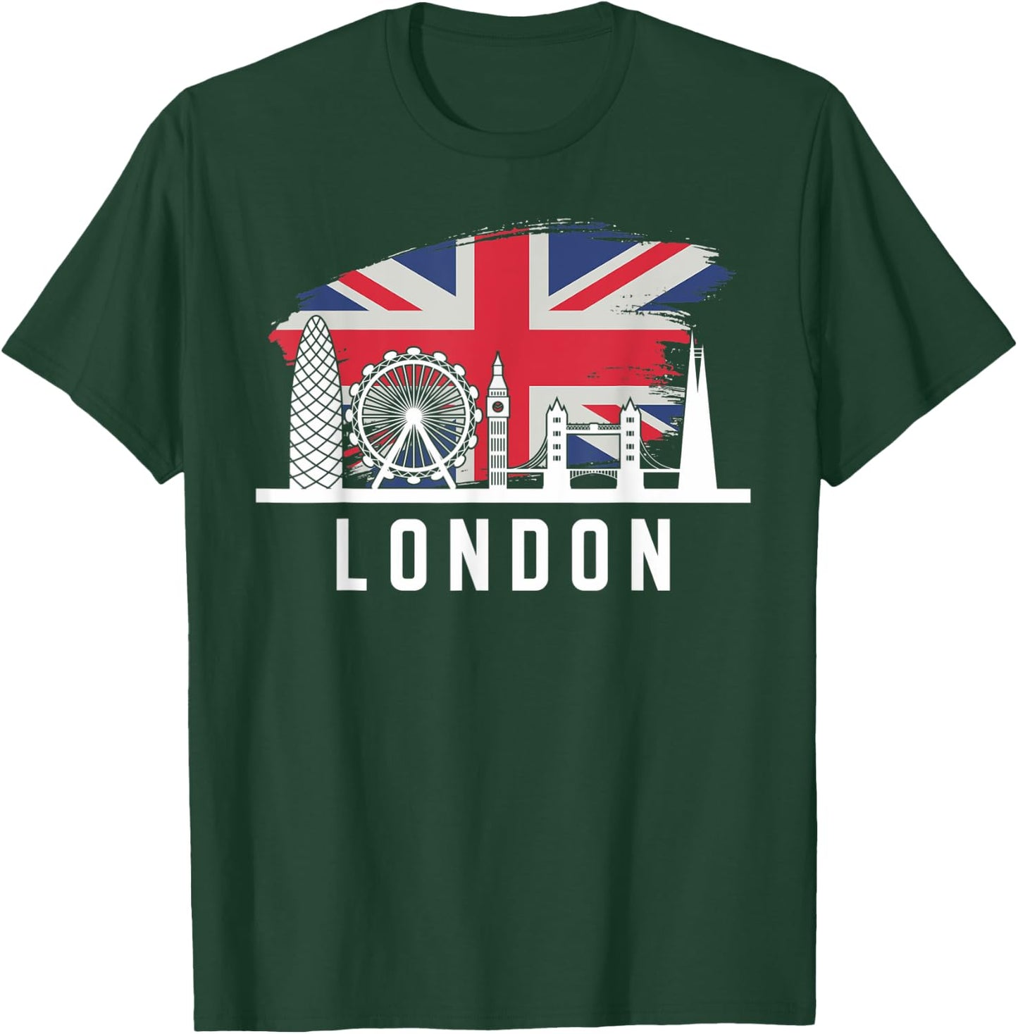 London Skyline England United Kingdom Souvenirs T-Shirt - T-Shirt | Forest