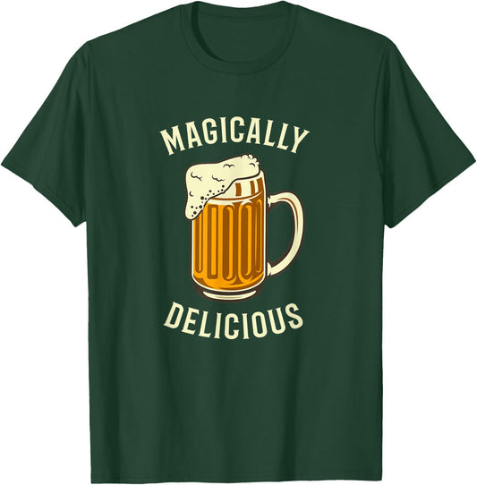 Green Beer Shirt, Magically Delicious St Patricks Day Shirt T-Shirt - T-Shirt | Forest