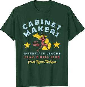 Grand Rapids Cabinet Makers Michigan Defunct Baseball T-Shirt - T-Shirt | Forest