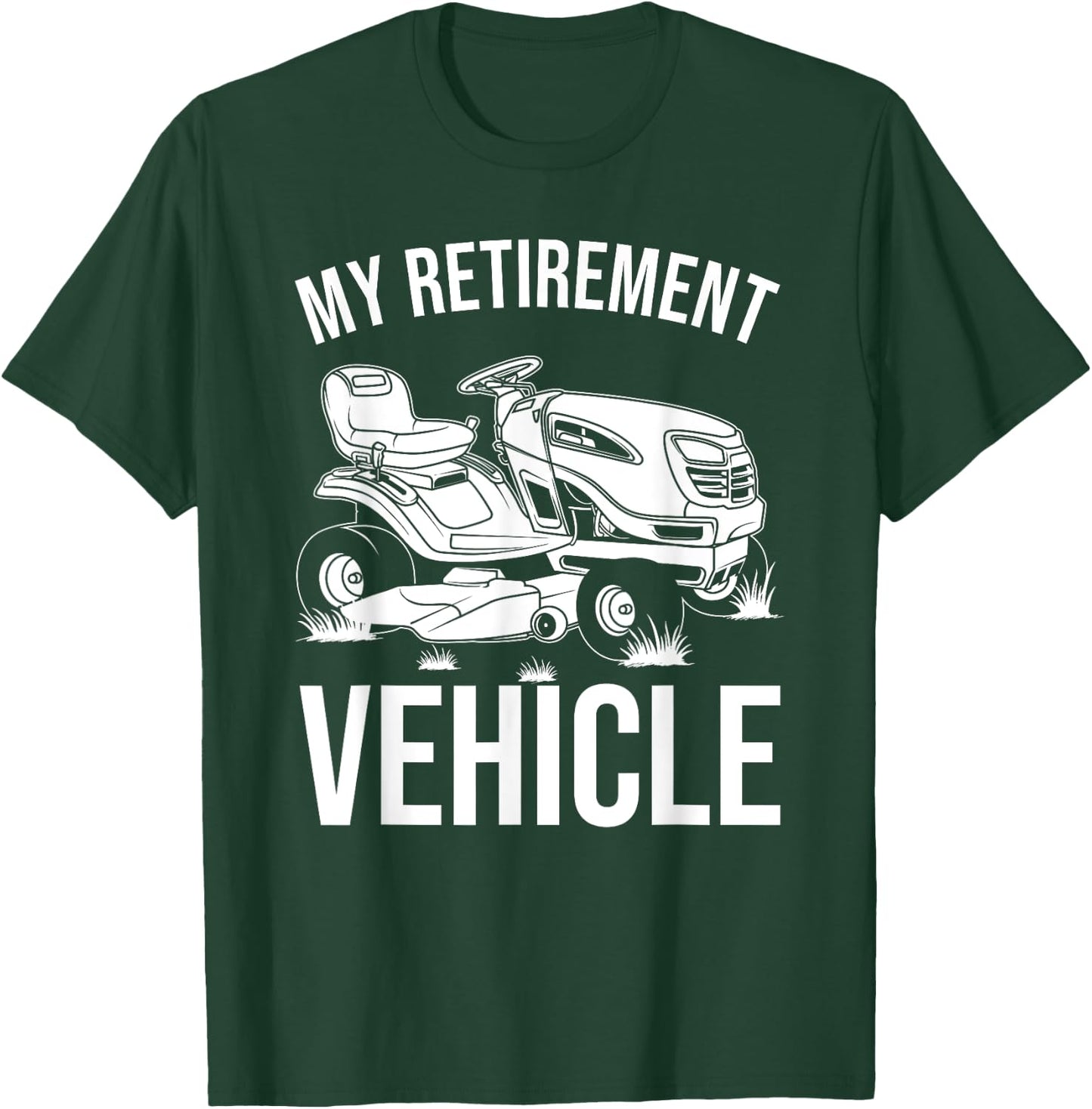Funny Retirement Gardening Gift | Cute Lawn Mowing Men Women T-Shirt - T-Shirt | Forest