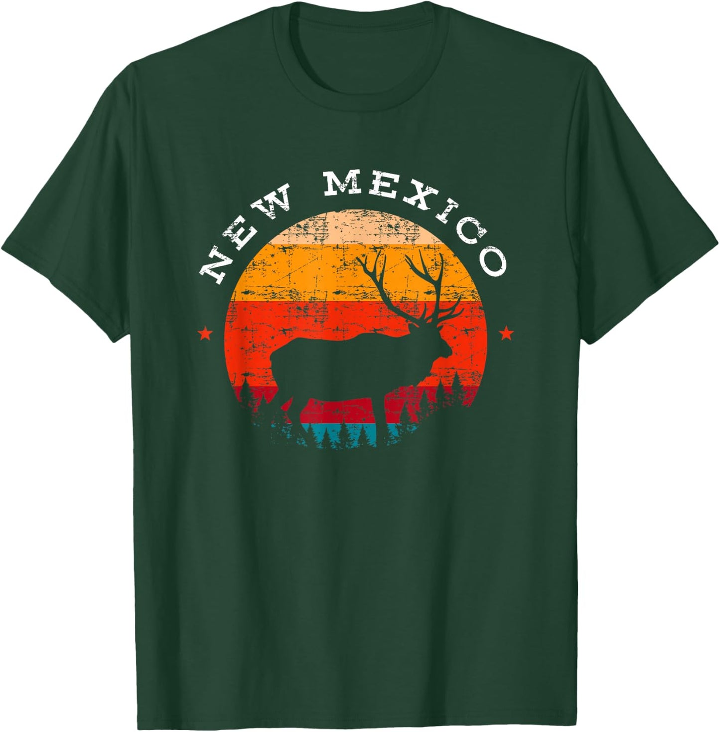 Elk Hunting New Mexico Souvenir Hunting Deer T-Shirt - T-Shirt | Forest