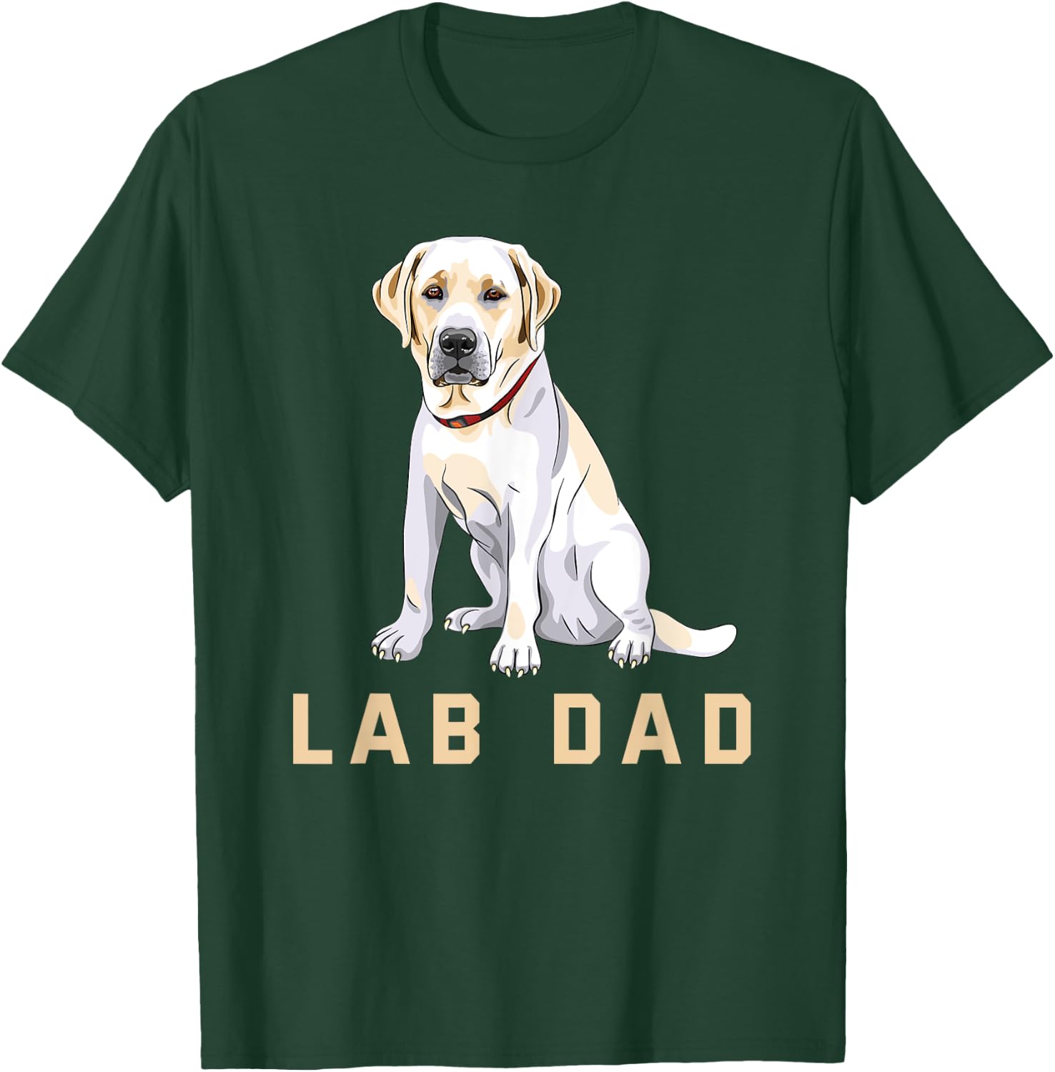 Lab Dad Yellow Labrador Retriever Shirt T-Shirt - T-Shirt | Forest