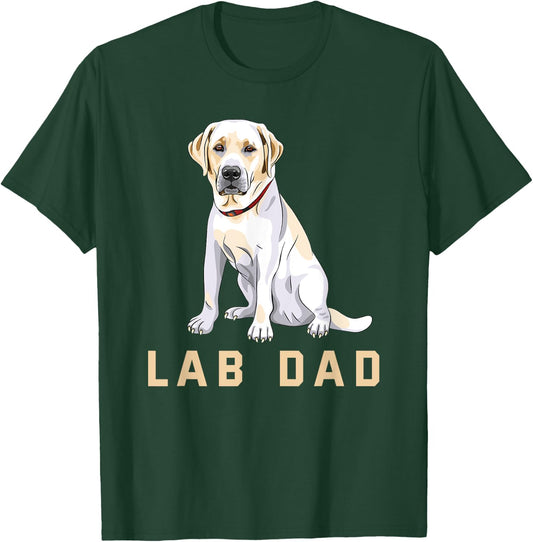 Lab Dad Yellow Labrador Retriever Shirt T-Shirt - T-Shirt | Forest