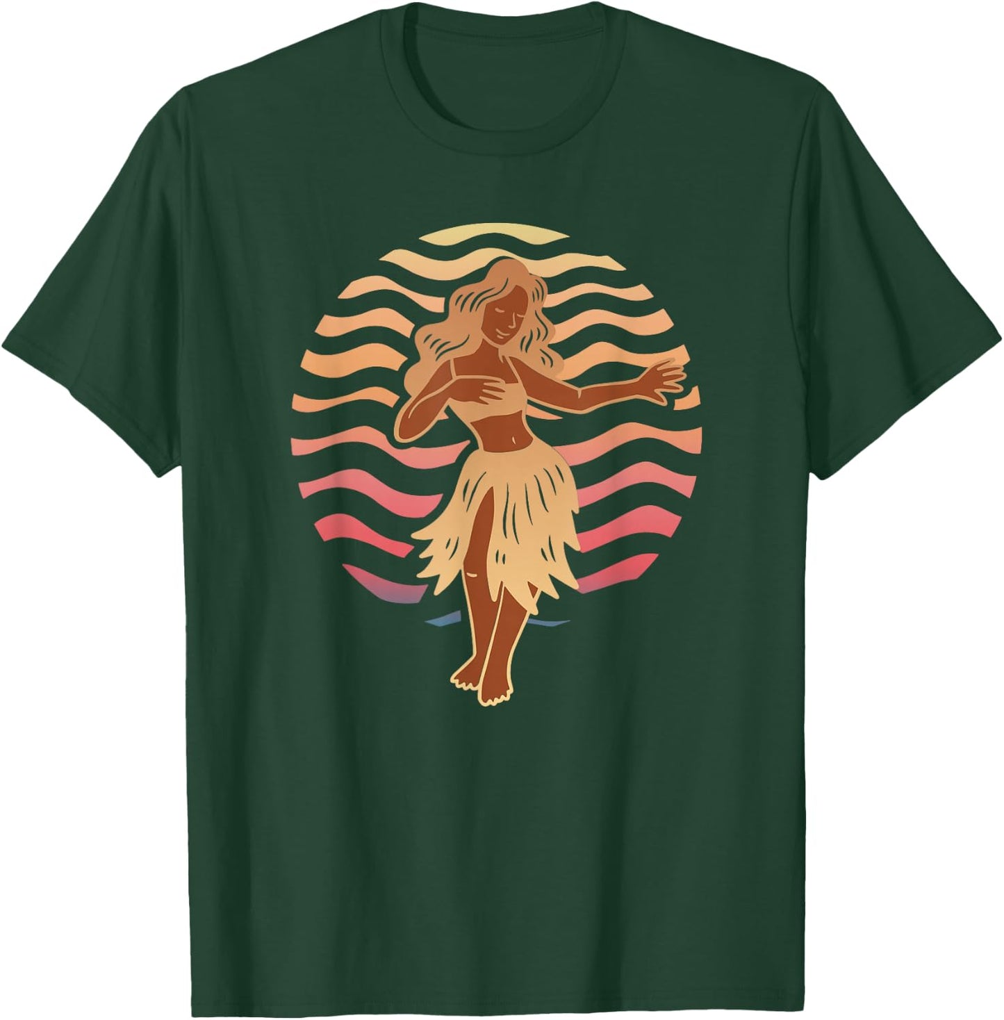 Hula Dance Hawaii Hula Dancer Hawaiian Girl Aloha Hawaii T-Shirt - T-Shirt | Forest