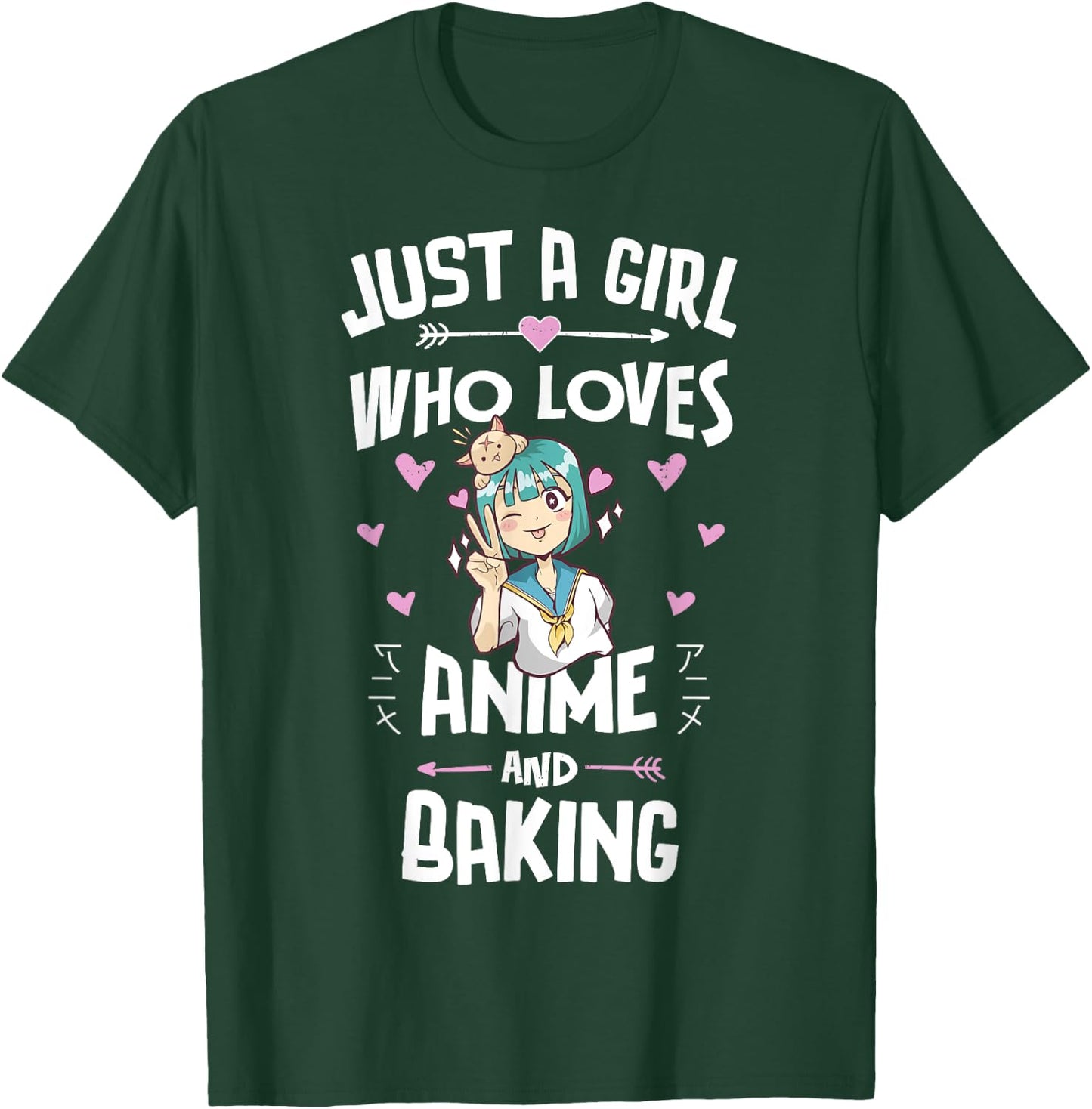 Anime And Baking Gifts for Daughter and Girls T-Shirt - T-Shirt | Forest