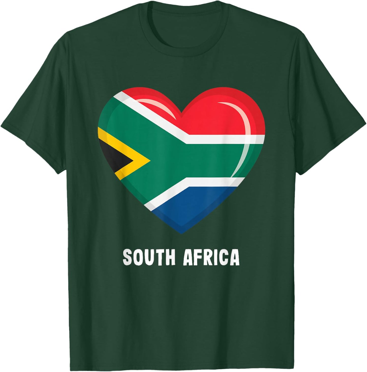 South African Flag Jersey | South Africa T-Shirt - T-Shirt | Forest