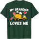 My Grandma Loves Me Boys Kids Grandson Cement Truck Gift T-Shirt - T-Shirt | Forest
