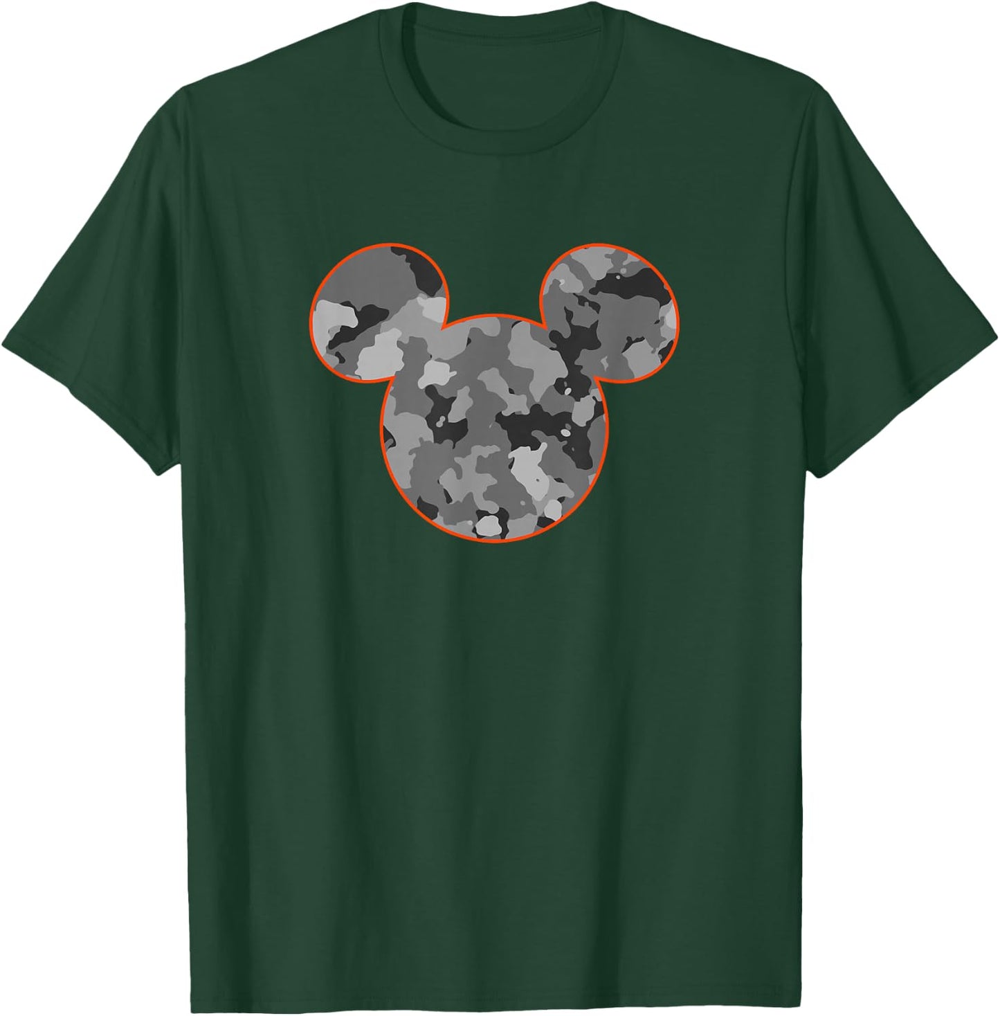 Disney Mickey and Friends Camouflage Mickey Ears Logo T-Shirt - T-Shirt | Forest