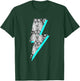 Snakeskin Lightning Bolt Animal Print T-Shirt - T-Shirt | Forest