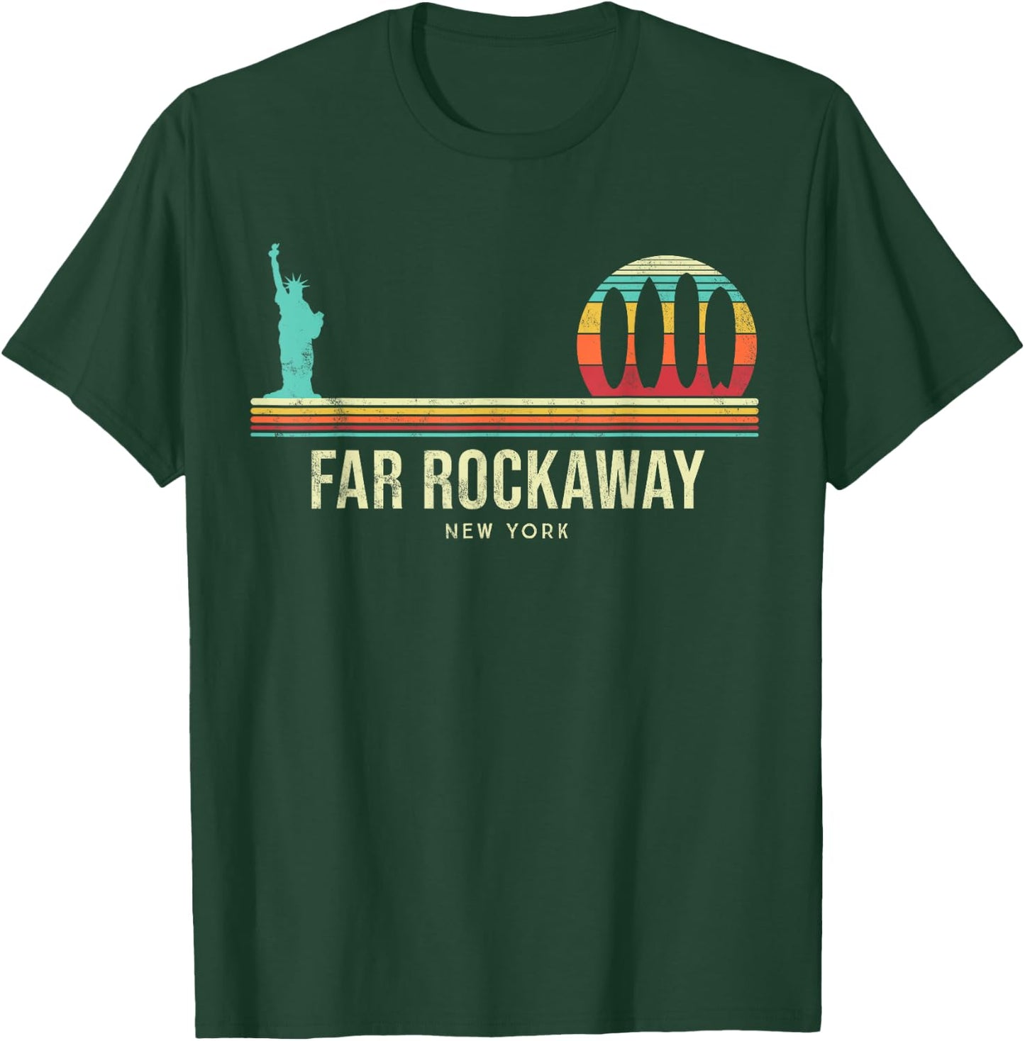 Far Rockaway Surf - Queens New York Vintage T-Shirt - T-Shirt | Forest