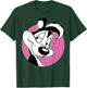Looney Tunes Pepe Le Pew Pink Circle Portrait Small T-Shirt - T-Shirt | Forest