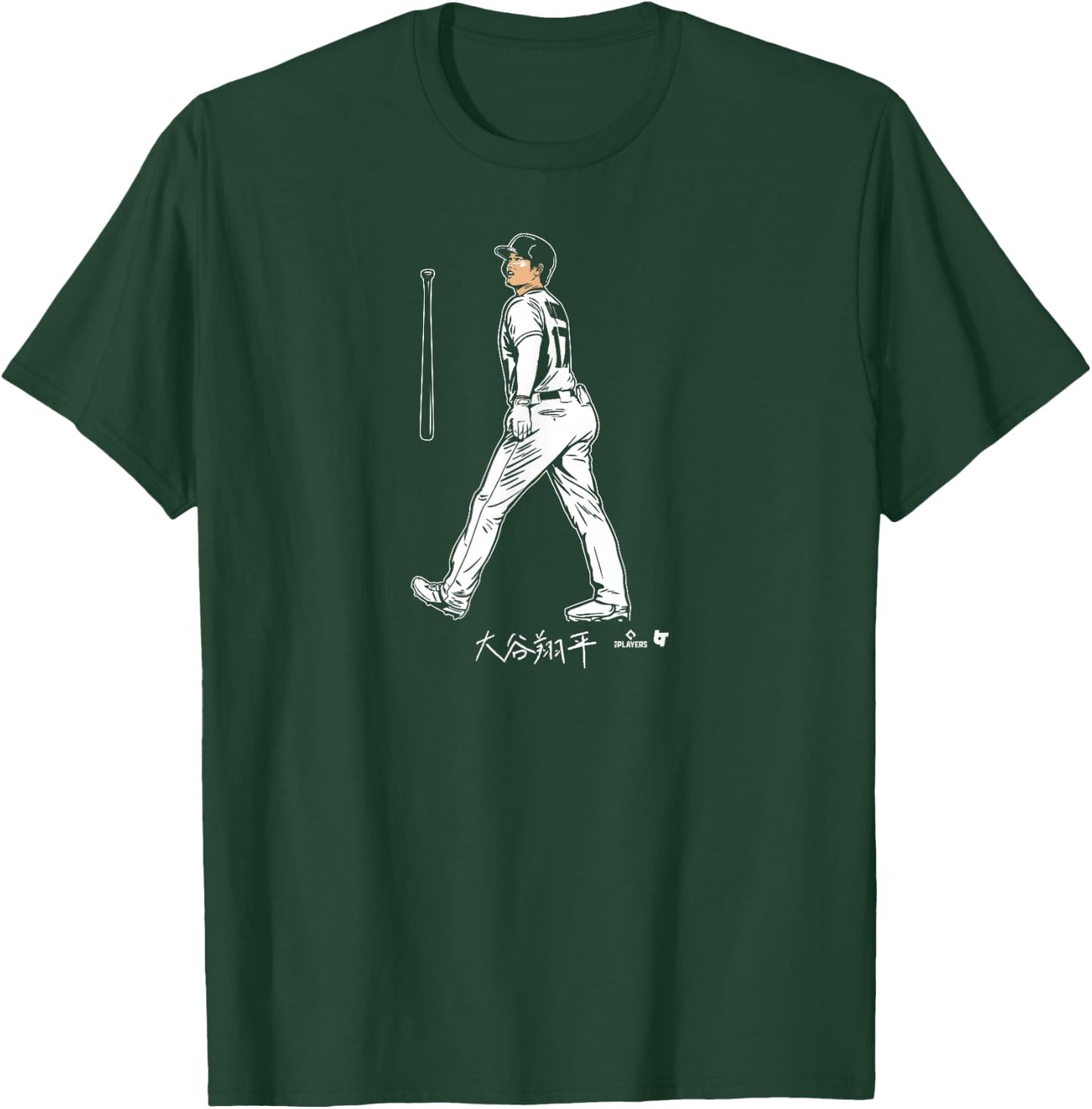 Shohei Ohtani - Bat Flip - Los Angeles Baseball T-Shirt - T-Shirt | Forest