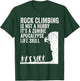 Funny Rock Climber Gift Women Cool Zombie Climbing T-Shirt - T-Shirt | Forest