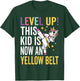 Karate Uniform Unicorn Level Up Yellow Belt Award Ceremony T-Shirt - T-Shirt | Forest