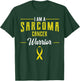I Am A Warrior Sarcoma Cancer Awareness Ribbon Fighter Gift T-Shirt - T-Shirt | Forest