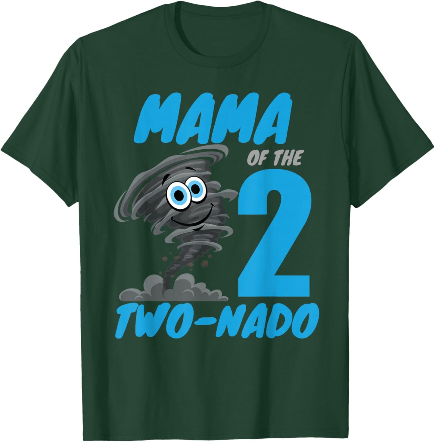 Mama of The Two-Nado Storm TorNado 2nd Two Birthday Boy T-Shirt - T-Shirt | Forest