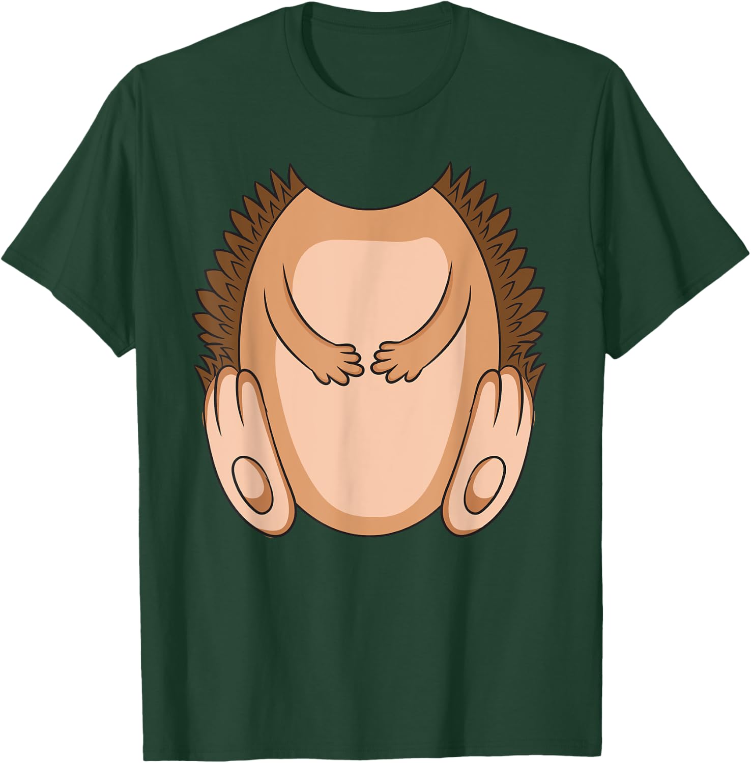 Hedgehog Costume Halloween Easy Lazy Animal Cosplay Outfit T-Shirt - T-Shirt | Forest