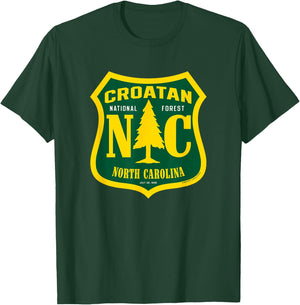 Croatan National Forest North Carolina National Forest Sign T-Shirt - T-Shirt | Forest