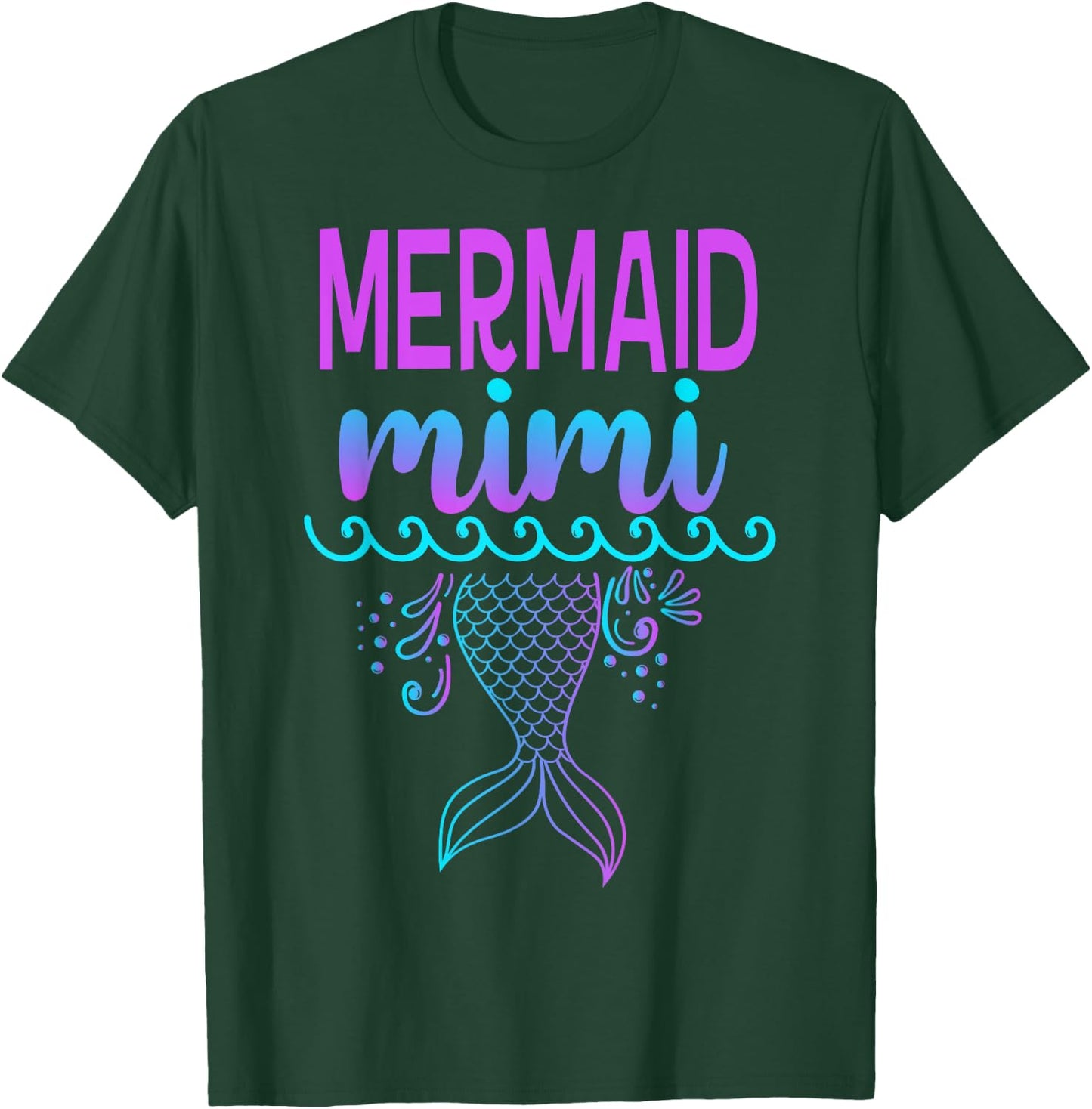 Mermaid Mimi Women's Grandma Birthday T-Shirt - T-Shirt | Forest