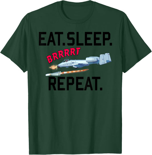 "warthog" Eat Sleep Brrt Repeat! T-Shirt - T-Shirt | Forest