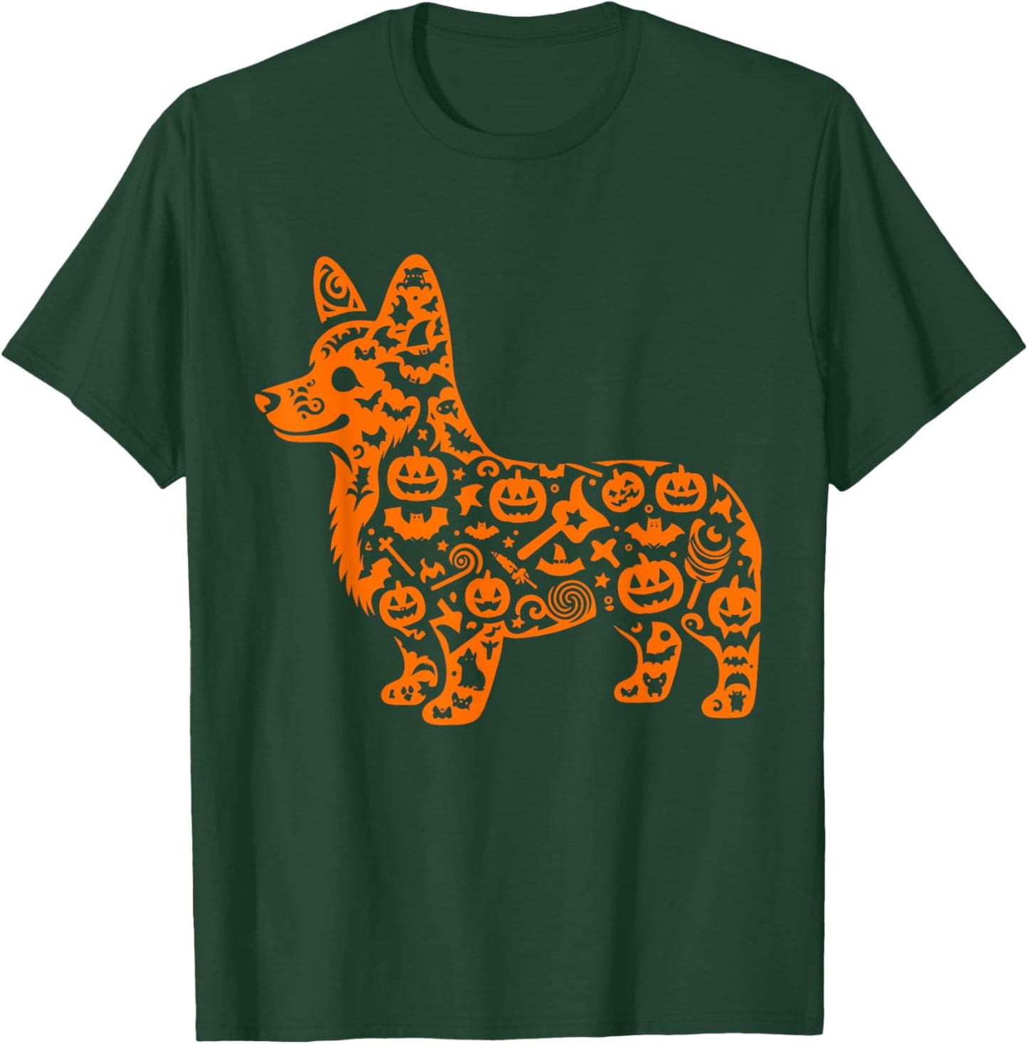 Funny Pumpkin Corgi Candy Halloween Kids T-Shirt - T-Shirt | Forest