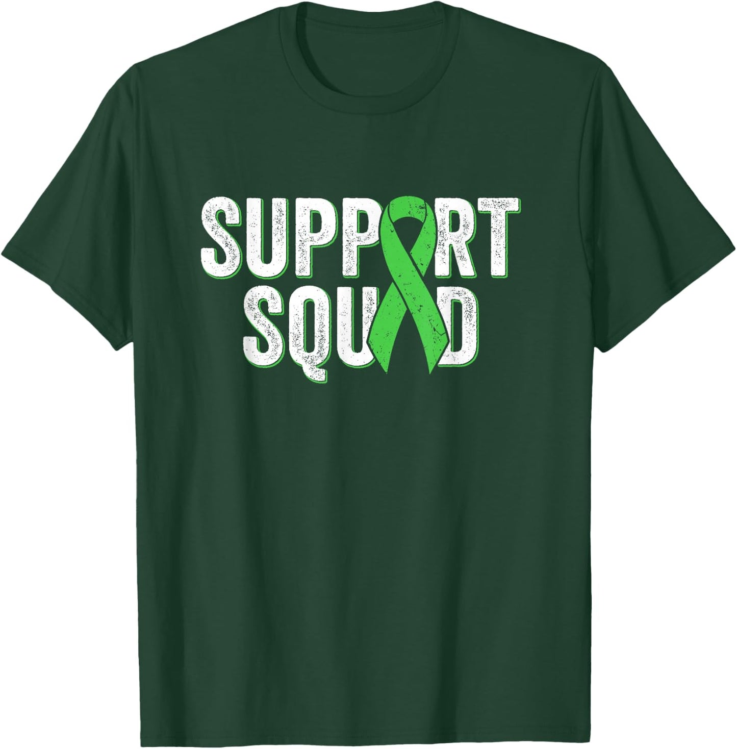 Non-Hodgkins Lymphoma Support Squad - Lime Green Awareness T-Shirt - T-Shirt | Forest
