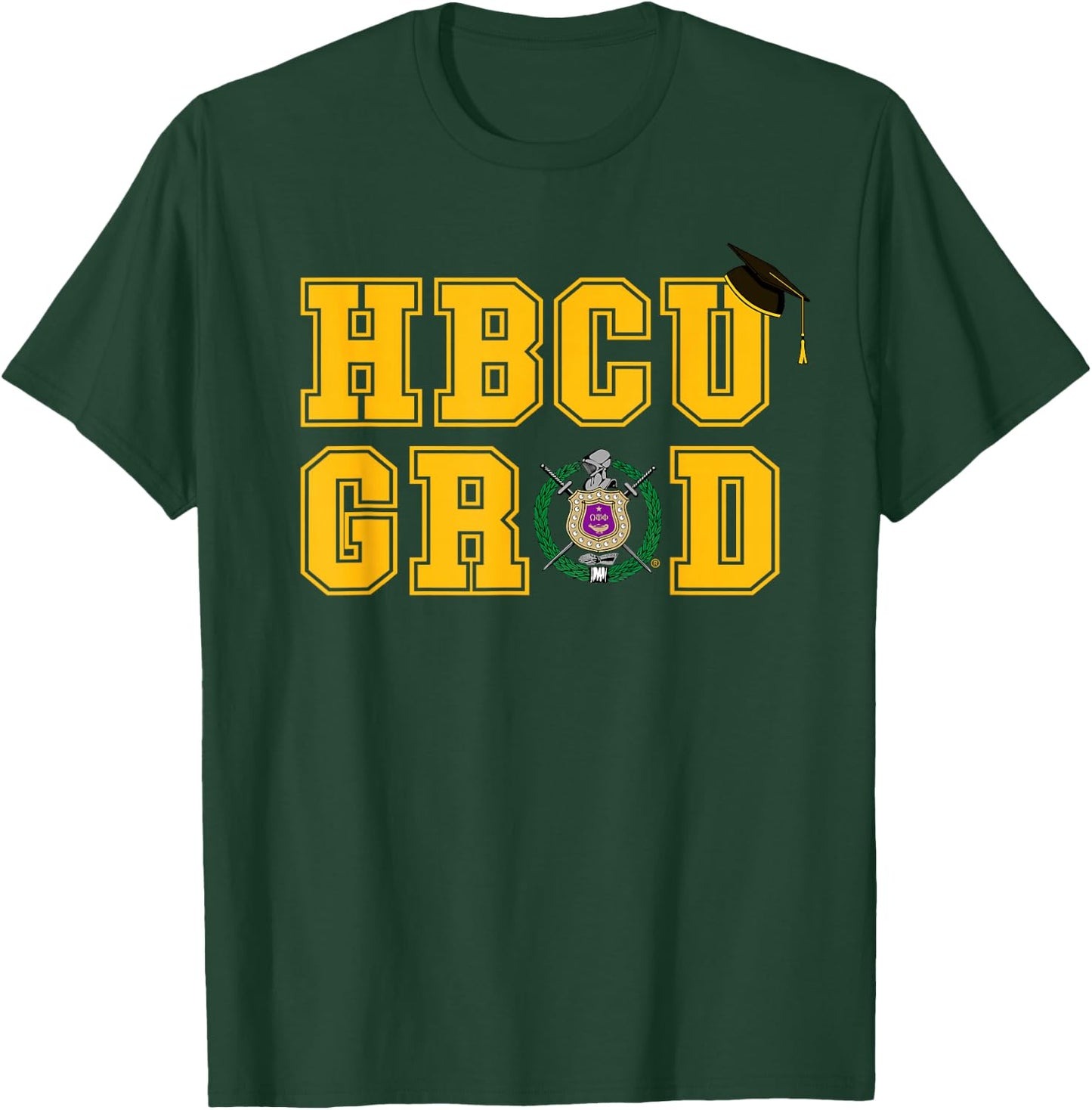Omega Psi Phi Fraternity Paraphernalia, HBCU Graduation T-Shirt - T-Shirt | Forest