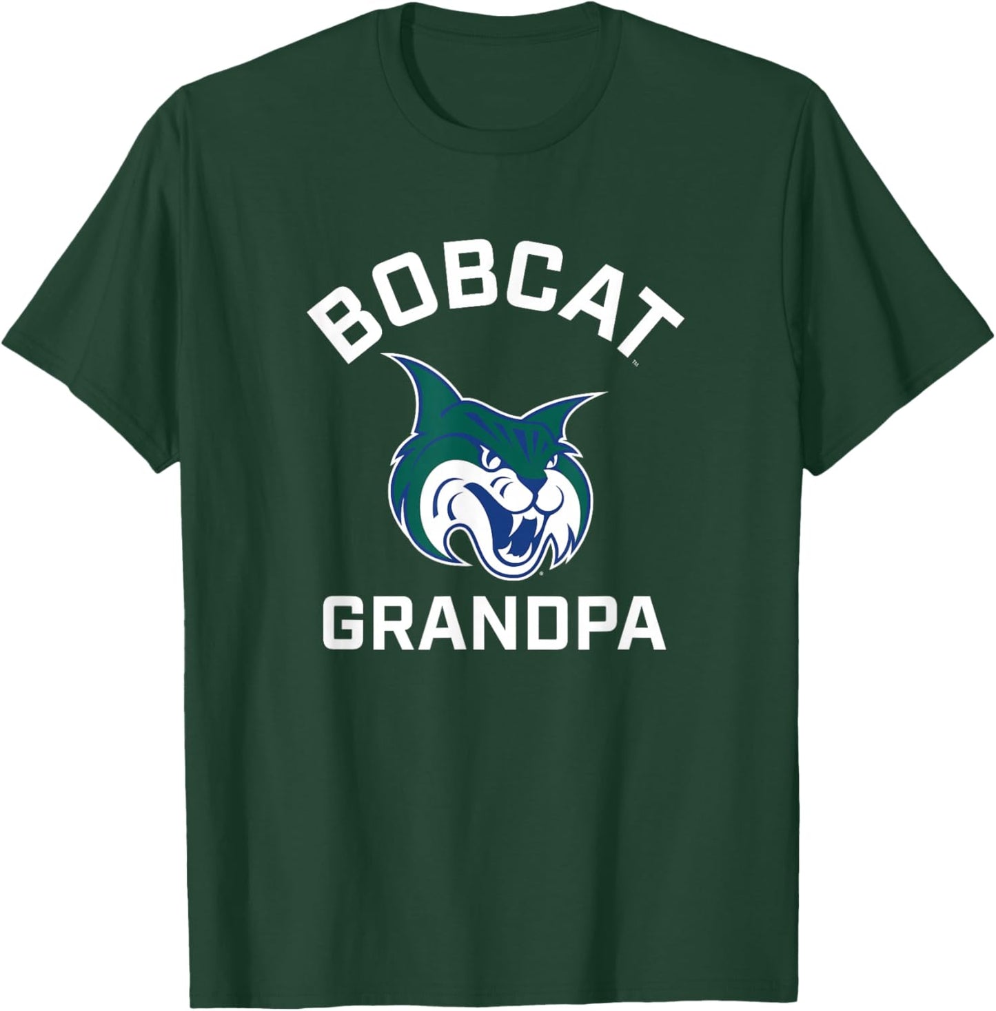 Georgia College GCSU Bobcats Arched Grandpa T-Shirt - T-Shirt | Forest