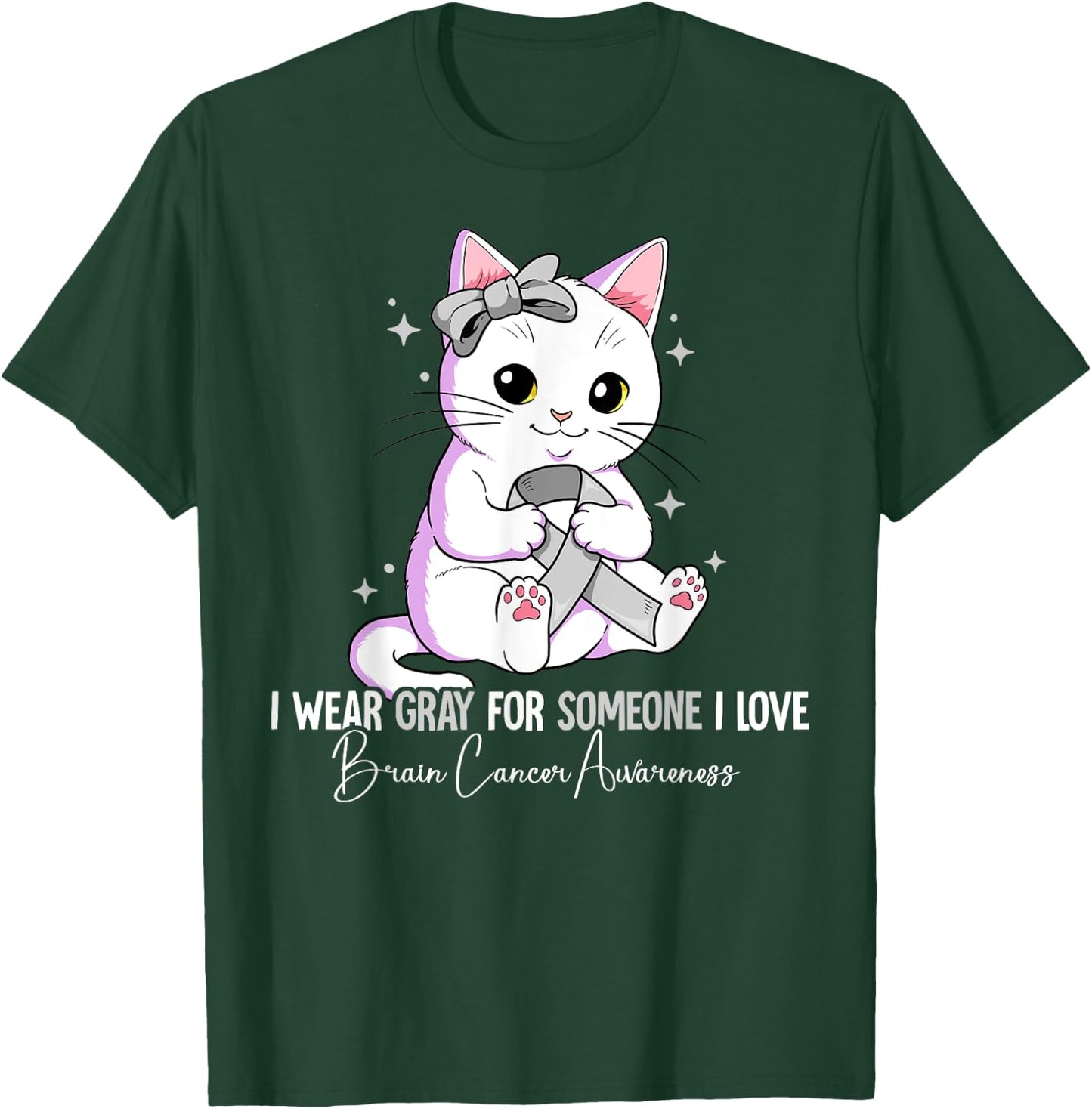 Brain Cancer Awareness T-Shirt - T-Shirt | Forest