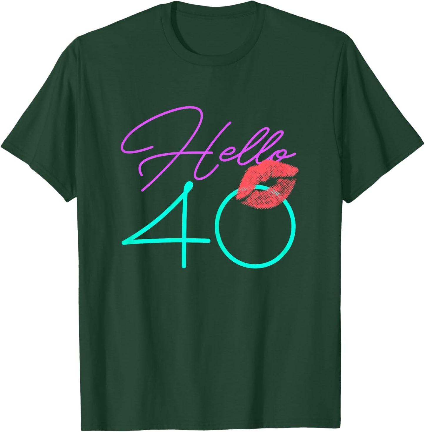 40th Birthday Funny Pink Women Gift T-Shirt - T-Shirt | Forest
