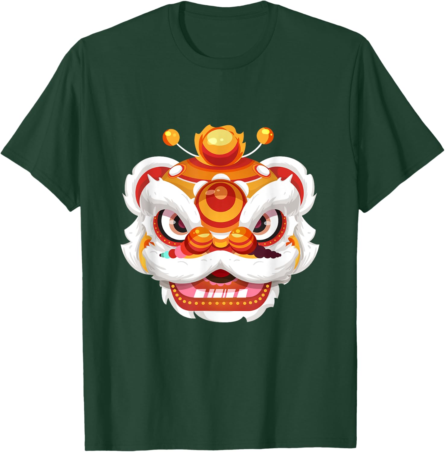 Chinese Celebration Festival New Year Lion Dance Costume T-Shirt - T-Shirt | Forest