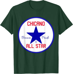 Chicano Brown Pride All Star - Cool Powerful Homeboy T-Shirt - T-Shirt | Forest