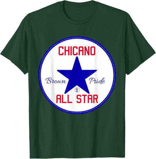 Chicano Brown Pride All Star - Cool Powerful Homeboy T-Shirt - T-Shirt | Forest