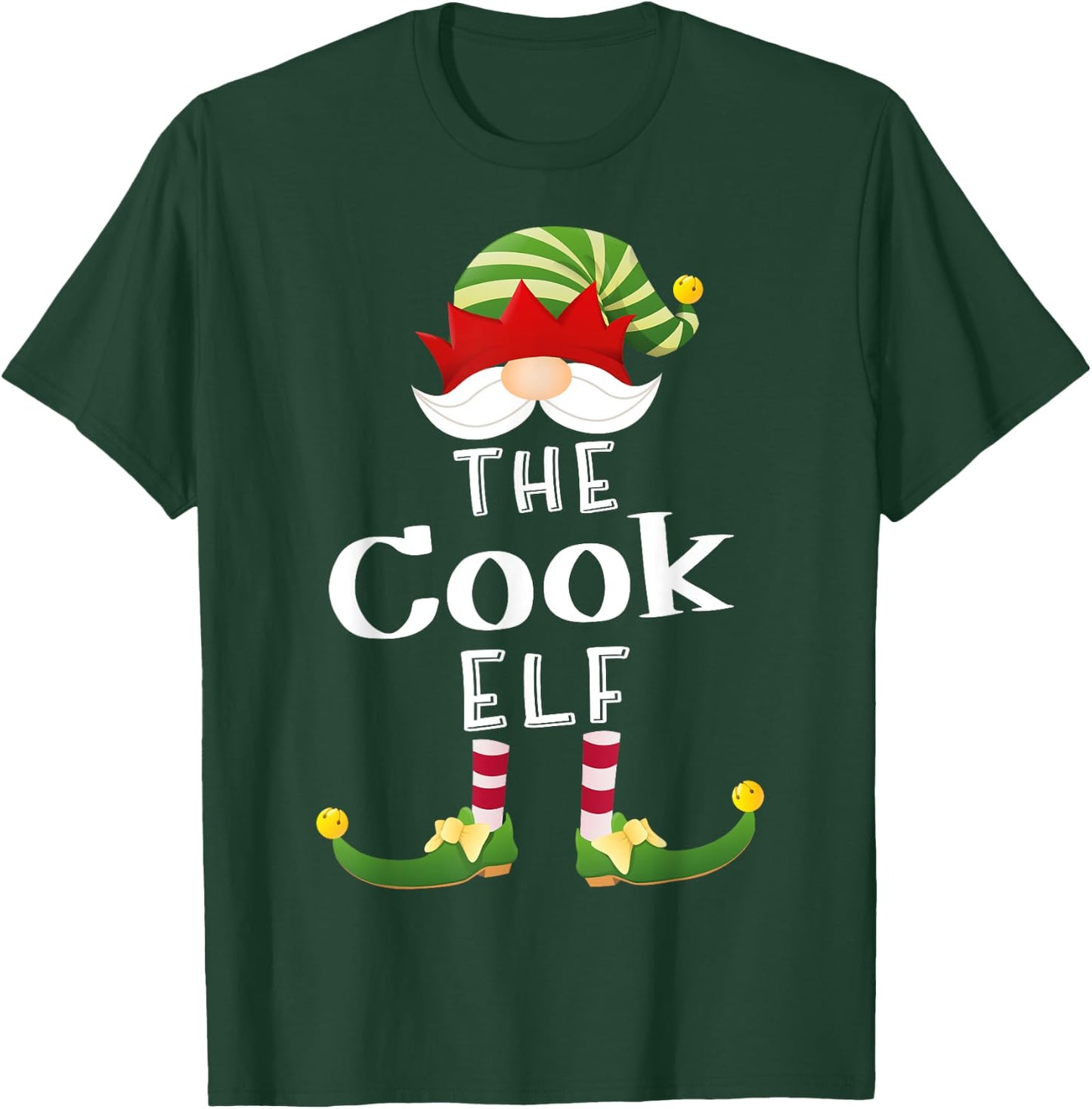 Cook Elf Group Christmas Funny Pajama Party T-Shirt - T-Shirt | Forest