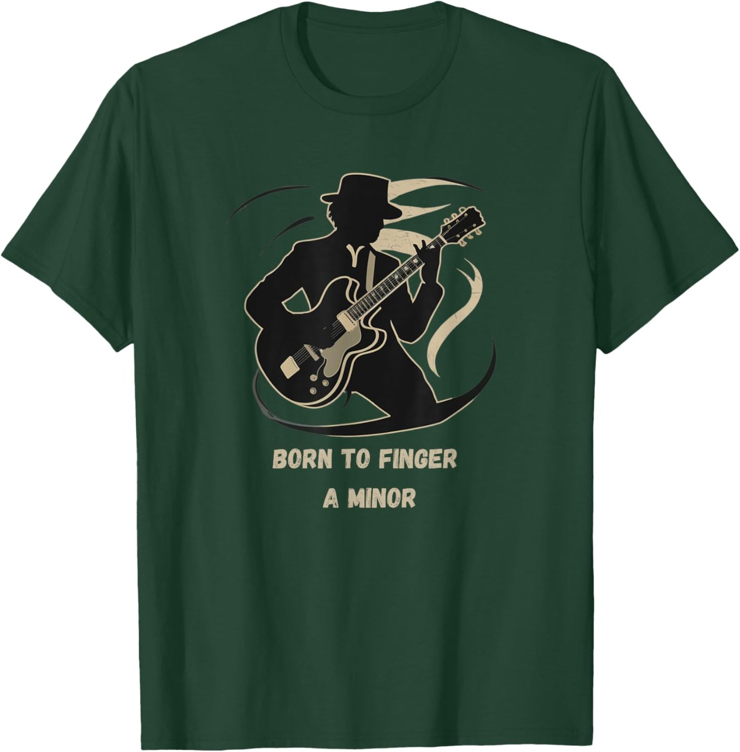 Born To Finger A Minor Guitar T-Shirt - T-Shirt | Forest