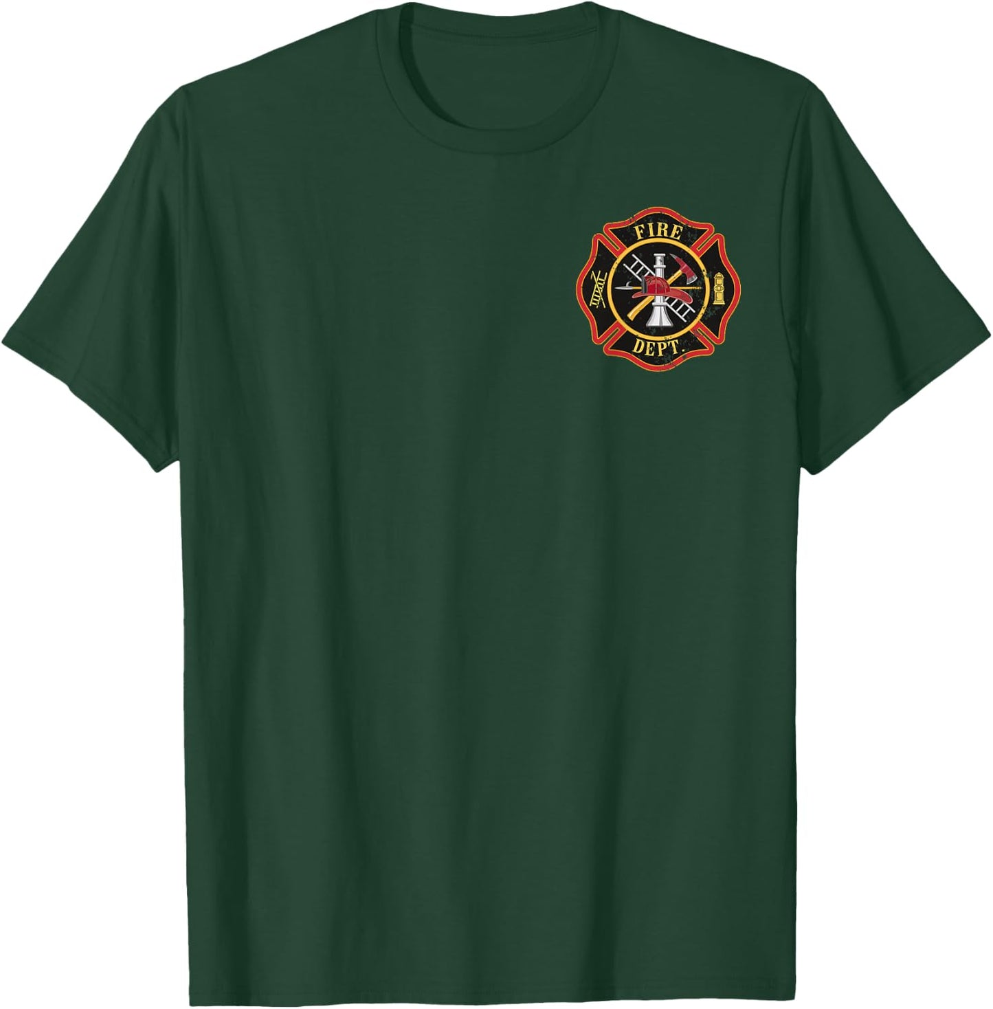 Fire Department Firefighter Fireman Rescuer Firefighters T-Shirt - T-Shirt | Forest
