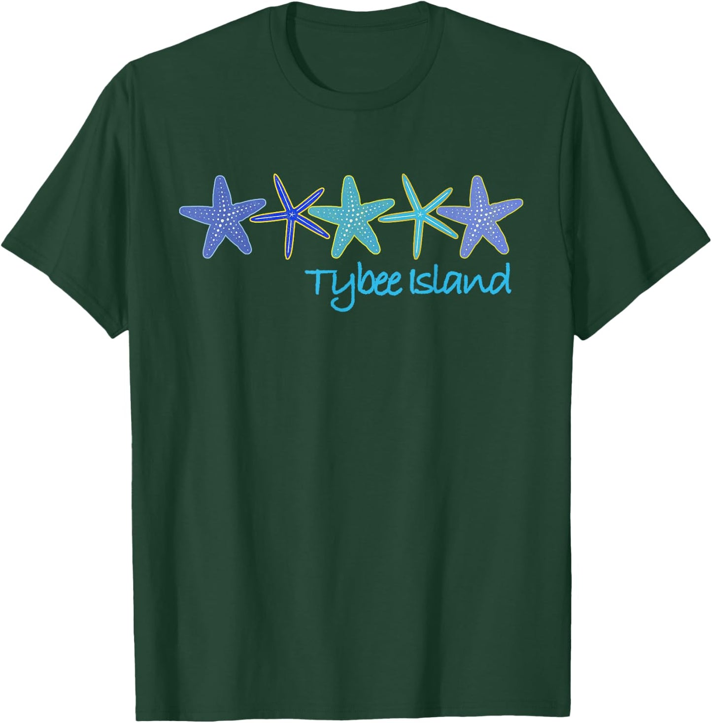 Tybee Island Tropical Vacation Beach T-Shirt - T-Shirt | Forest