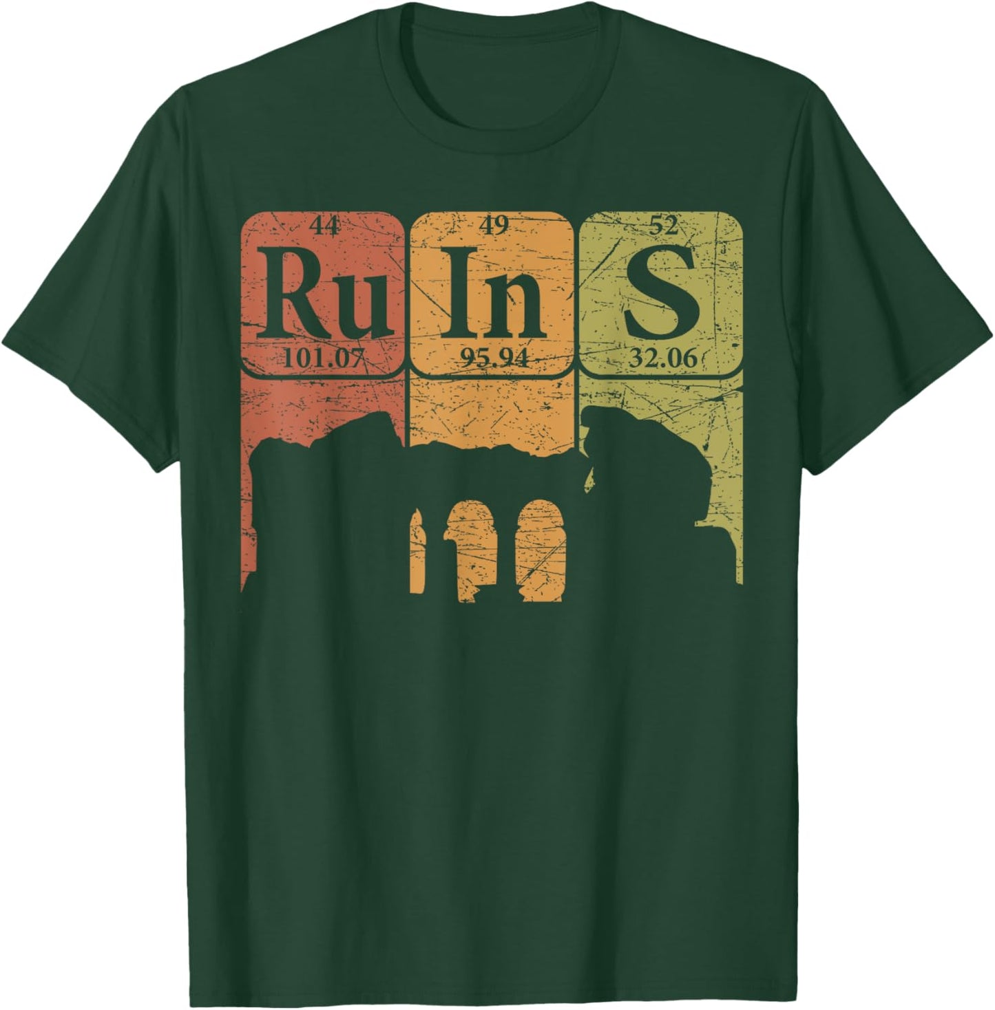 Archeology Ruins Periodic Table Elements Archeologist T-Shirt - T-Shirt | Forest