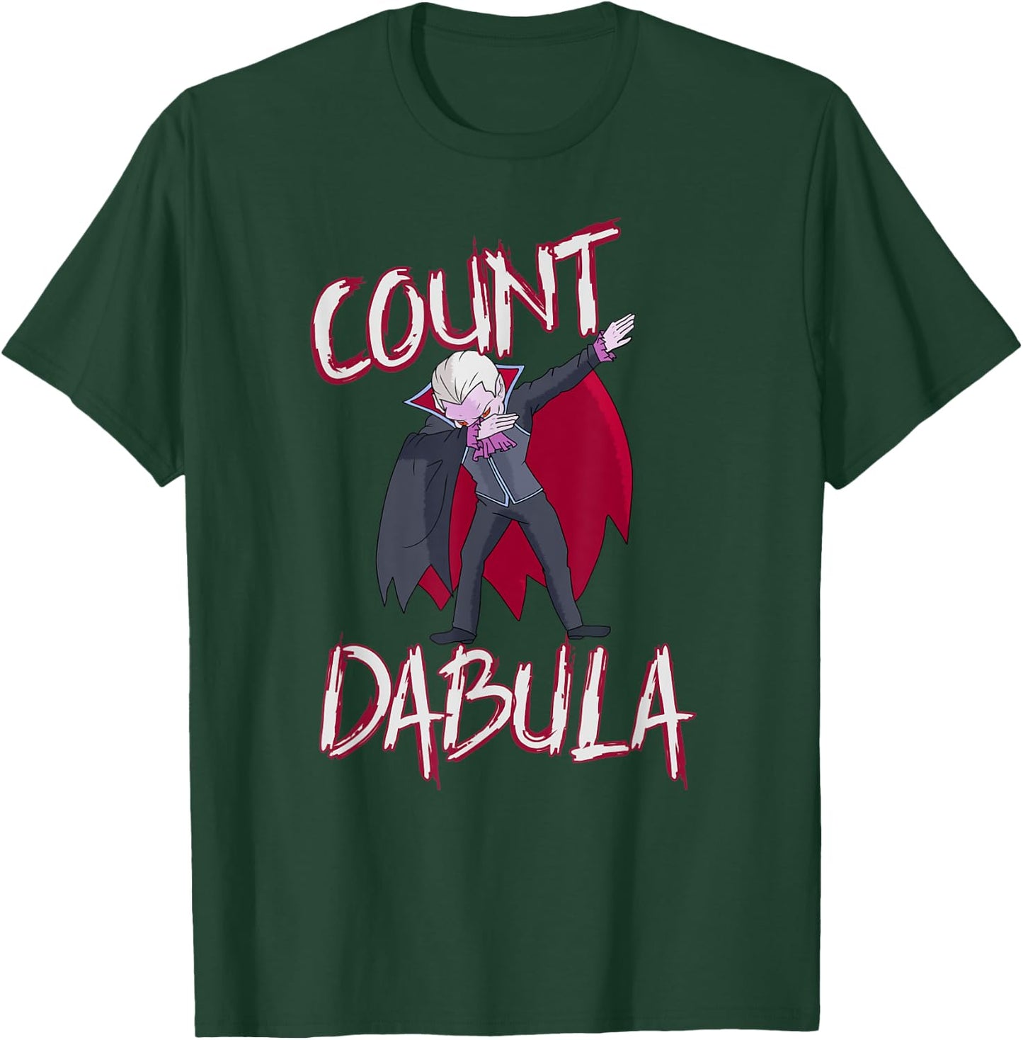 Halloween Dabbing Dracula Count Dabula T-Shirt - T-Shirt | Forest