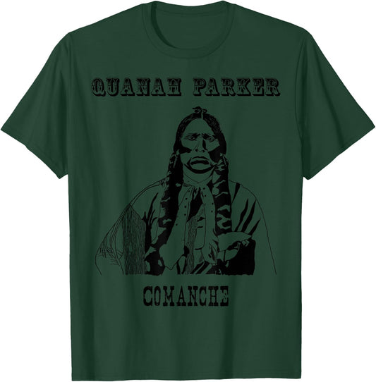 Quanah Parker Comanche Indians Native Americans History Gift T-Shirt - T-Shirt | Forest