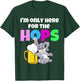 Funny Adult Easter Bunny Drinking Beer Here For The Hops T-Shirt - T-Shirt | Forest