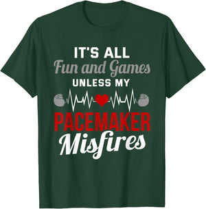 Pacemaker heart attack survivor recovery T-Shirt - T-Shirt | Forest