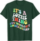 Personalized Name Mothers Day outfit Retro Groovy Its a Lottie Thing You Wouldnt Understand -Adults Black Small Short Sleeve T-Shirt - T-Shirt | Forest